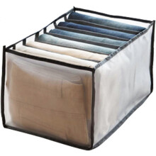 Caja organizadora de ropa negra portátil