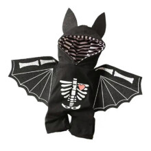 Disfraz de murciélago para mascotas de Halloween para perros pequeños, medianos y grandes, talla XL, de tela.
