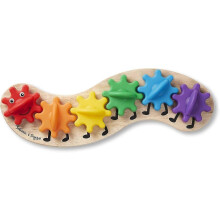 Giocattolo per lo sviluppo delle capacità motorie con ingranaggi, ideale per bambini e bambine dai 3 anni in su, multicolore.