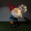 Cute Solar Garden Gnome Statue Blowing Bubbles Resin Decor for Table Sofa Bookcase 1 4