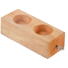 2/6 Holes Friction Block Physics Lab Tool Wood Block with Hook Easy Use 2 holes