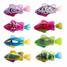 8 Pack Battery-Operated Swimming Fish Toys for Kids & Pets Holiday Gift Idea