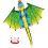 Luxora Dinosaur Kite Easy Fly Beach Game Gift Bag Handle String Easy Assemble Carry 1