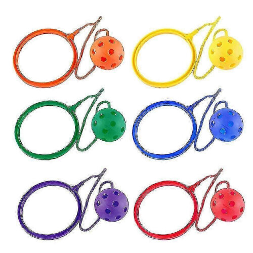 6pcs Kids Ankle Skip Ball Rope Game Toy Exercise