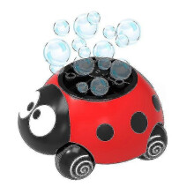 Machine à bulles coccinelle rouge : plus de 3 000 bulles par minute