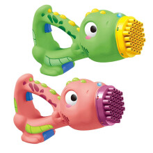 Ergonomic Handheld Rechargeable Bubble Gun LED Light ABS for Kids Adult Outdoor Multicolor