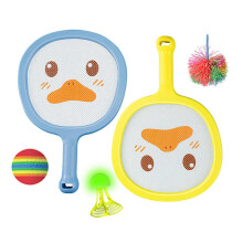Kit sportivo interattivo: racchette e palline da allenamento per bambini, per il divertimento di tutta la famiglia - Giallo