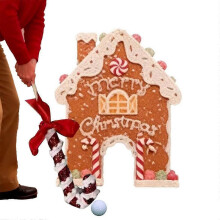 Set da golf in pan di zenzero per feste natalizie e decorazioni per la casa.