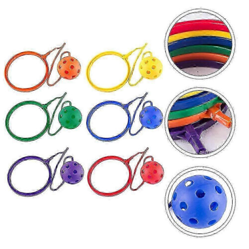 6pcs Kids Ankle Skip Ball Rope Game Toy Exercise 1