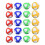 20x Sticky Golf Balls Hook Loop for Fabric Board Interactive Fun Style A 1