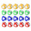 20x Sticky Golf Balls Hook Loop for Fabric Board Interactive Fun Style A 2