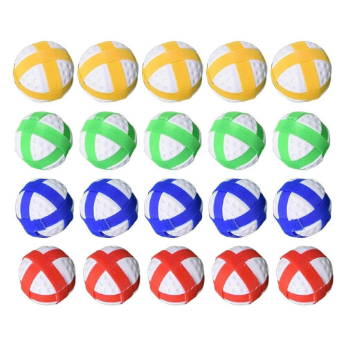 20x Sticky Golf Balls Hook Loop for Fabric Board Interactive Fun Style A 1