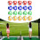 20x Sticky Golf Balls Hook Loop for Fabric Board Interactive Fun Style A 3