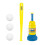 Batting Practice Set for Kids with Foam Balls & Step Pitcher Backyard Toy Multicolor 2198 1
