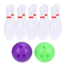 Funny Educational Bowling Game Toy Set for Kids - 1 Set White 24.00X8.00X8.00CM