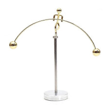 Giocattolo di equilibrio cinetico in acciaio, arte decompressiva, scienza, psicologia, decorazione per scrivania da ufficio, oro, argento e oro