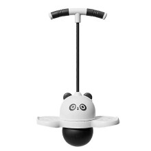 Panda Jumping Ball Balance Help Grow Tall Outdoor Elastic Toy Black white