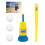 Batting Practice Set for Kids with Foam Balls & Step Pitcher Backyard Toy Multicolor 2198 2