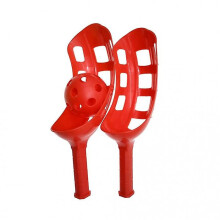 Set di racchette Scoop rosse, taglia unica