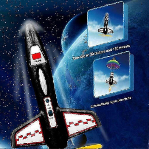 Douyin Same Model Aviation Rocket 100m/s High Speed Parachute Auto Landing Lights 1