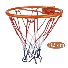 Panier de basket-ball orange pour enfants, support renforcé de 32 cm, pour intérieur et extérieur