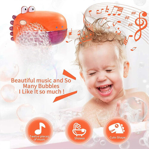 Dinosaur Bubble Bath Toy 1000+ Bubbles Per Minute 12 Kids Songs 1
