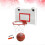 Mini tabellone da basket da interno, stile da appendere alla porta, 1 pezzo, colore rosso. 2