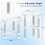 Adjustable Aluminium Shower Stool with Shelf 3