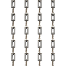 120 Pieces Electric Guitar Bridge Saddles Flat Set for Strat Tele Guitar Replacement