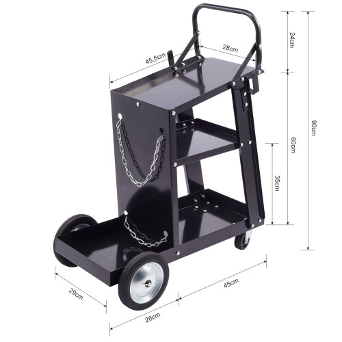 3 Tier Welding Cart Trolley for Welder Machine 2