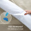(Beige, Double ) 2 Pack Waterproof Fitted Sheet Extra Deep Skirt 30cm 4