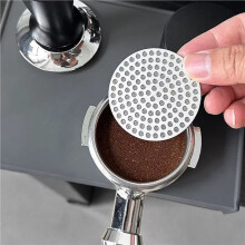 2X Écran à Café en Acier Inoxydable 304, Double Couche, Filtre Fin pour Cafetière Porte-Filtre 51 mm