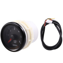 2X Jauge de Tachymètre Électrique 52 mm 0-6 000 Tr/Min (sur le Tableau de Bord) pour Moteur