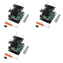 3X ZK-MT21 Digital Power Amplifier Board 50Wx2+100W 2.1 Channel AUX+BT5.0 High Low Tone Super Bass Power Amplifier Board