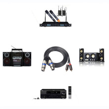 3X Cavo Audio Hifi 2 Rca Maschio un XLR 3 Pin Femmina Amplificatore Console di Missaggio Dual Rca un Doppio Cavo XLR Shileded