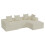 Corduroy Right L-Shaped Modular Sofa Beige 10