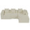 Corduroy Right L-Shaped Modular Sofa Beige 11