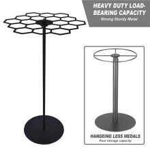 3X Présentoir à Médailles Rotatif, Support de Table pour Médailles Pouvant Contenir de 45 Médailles, Idéal pour les Marathons Sportifs