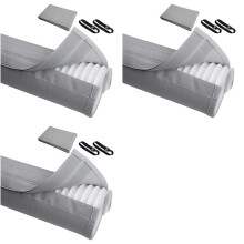 3X le Couvercle de Tuyau de Climatiseur Enveloppe le Couvercle de Ventilation de Conduit de Tuyau Ca-Housse Isolée à Manchon pour Portable AC pour 5