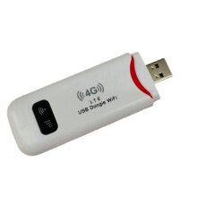 4X Dongle USB Inalámbrico 4G LTE, Punto de Acceso Móvil, Módem de 150Mbps, Tarjeta Sim, Enrutador de Banda Ancha Móvil, Enrutador 4G para Coche y