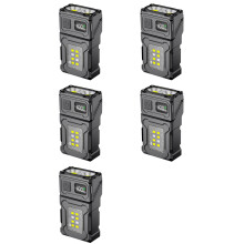 5X COB Rechargeable Work Light, Outdoor Flashlight Camping Light, Running Light, Riding Light and Signal Light