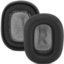 2er-Pack Lamfell-Ohrpolster kompatibel mit Apple AirPods Max – Premium Memory Foam Ersatz-Ohrpolster Black