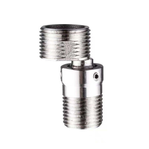 Conector de codo con rótula giratoria ajustable de acero inoxidable de 5 cm para grifo de ducha