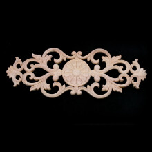6X Rubber Wood Carved Applique Retro Furniture Crafts Decor New(40 x 15cm)