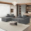 Corduroy Left L-Shaped Modular Sofa With Cup Holder, Grey 2
