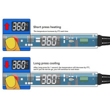 90W Elektrische Soldeerbout P907 Instelbare Temperatuur LCD Digitaal Display met Schakelaar Lasreparatiegereedschap EU-Stekker