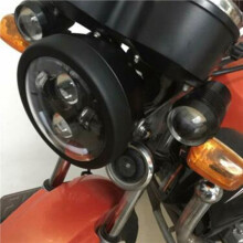 2 Set 5.75 Inch Headlight Lamp Housing, Universal Motorcycle Headlight Lampshade with Mounting Bracket