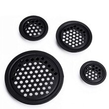 Okrągła Kratka Wentylacyjna Kratka Kratka Wentylacyjna Kratka Wentylacyjna 35Mm 120 Sztuk Czarna do Szafki Łazienkowej Szafa Szafka na Buty