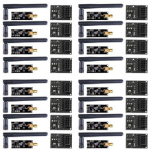 16 Sztuk NRF24L01 + PA + LNA Moduł Bezprzewodowy z Anteną 1100 Metrów Duża Odległość z Adapterem Modułu Bezprzewodowego NRF24L01 3.3 V