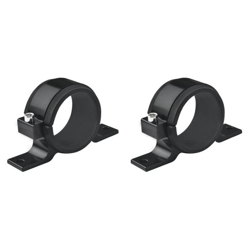 2X Black 60mm Fuel Pump Single Mount Bracket Fuel Filter External Bracket Clamp Cradle for 044 1